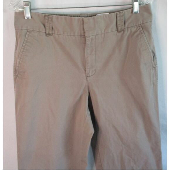 Eddie Bauer Women's Tan Mercer Fit Mid Rise Straight Leg Zip Front Pants Size 10 - Picture 2 of 10